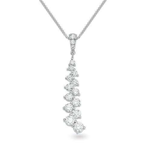 Loupe Confection Diamond Pendant in 18ct White Gold | LOU-0126076 | Loupe