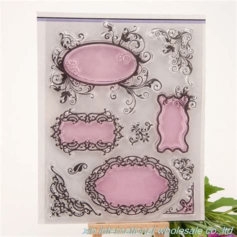 embossing folders encre scrapbooking ACRYLIC VINTAGE clear stamps FOR PHOTO SCRAPBOOKING stamp ...