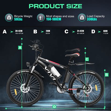 Buy Vivi Electric Bike For Adults Electric Mountain Bike W W