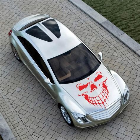 Skull 'Grinning' Vinyl Car Sticker - Little Sticker Store