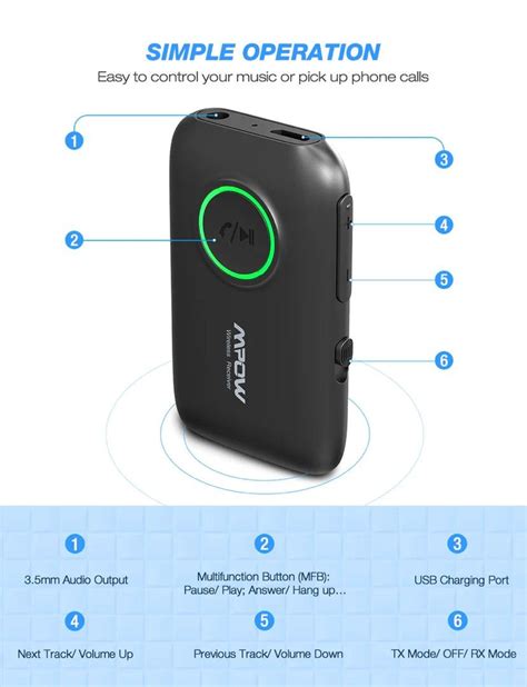 Mpow Bh A Bluetooth Transmitter Receiver Computers Tech Parts