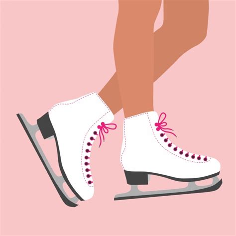 Pink Ice Skates Clip Art