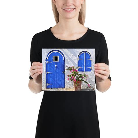 Door Poster Blue Door Blue Decor Poster Door Poster Print