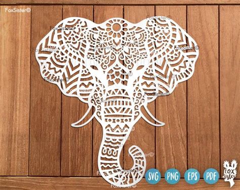 ELEPHANTS SVG BUNDLE Svg Files Elephant Template Svg Silhouette Cutting