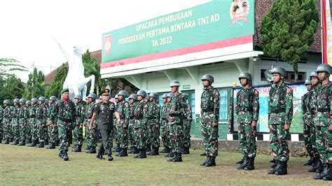 Resmi Dibuka Pendidikan Pertama Bintara Tni Ad Diharap Telurkan