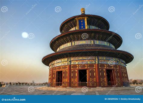 El Templo Del Cielo En Pekín Foto de archivo Imagen de tradicional