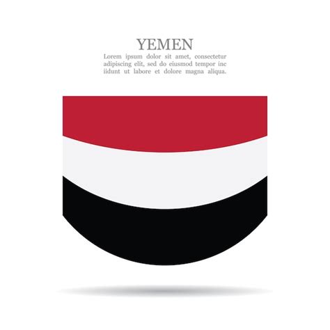 Premium Vector Yemen National Flag Vector Icon