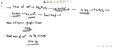 SOLVED The Heat Of Solution Of Potassium Acetate KC2H3O2 In Water Is