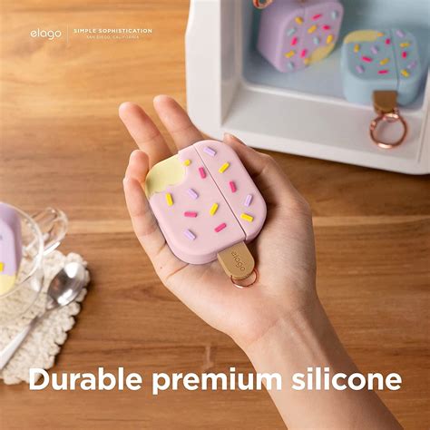 Elago Ice Cream Case Compatible With Airpods Carabiner Included