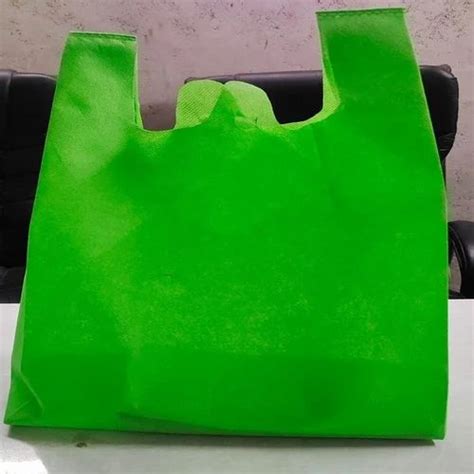 Green Non Woven W Cut Bag At Rs 150 Kg Non Woven W Cut Bags In