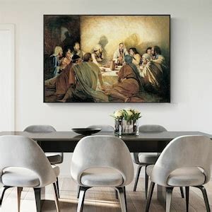 Famous the Last Supper Oil Painting Canvas Wall Art Jesus - Etsy