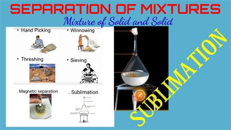 Separation Of Mixtures Sublimation Youtube