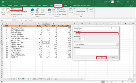 Macro trong Excel là gì Cách tạo và chạy 1 Macro trong Excel Giải