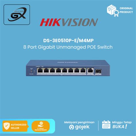 Jual Hikvision Ds 3e0510p E M 8 Port Gigabit Unmanaged Poe Switch Jakarta Barat Gen X Shop