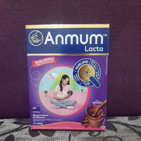 Jual Exp Apr 2024 Anmum Lacta Menyusui Cokelat Coklat 400gr 400 Gr