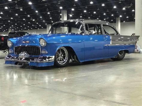 1955 Chevy Custom Pro Street Drag Racer With Roll Cage Newsportscars