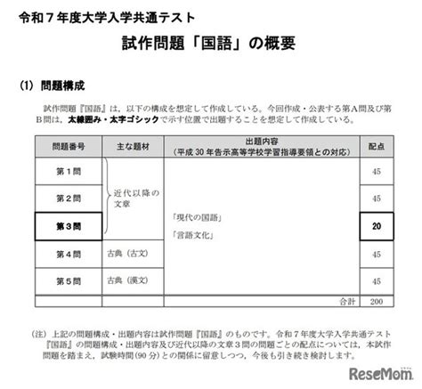 【大学入学共通テスト2025】試作問題・解答を公表 2枚目の写真・画像 教育業界ニュース「reseed（リシード）」