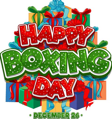 Happy Boxing Day Banner Design Vector Art At Vecteezy