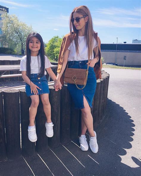 Cute Mom And Daughter Matching Skirt Outfits Mom And Daughter Matching Outfit Mom And