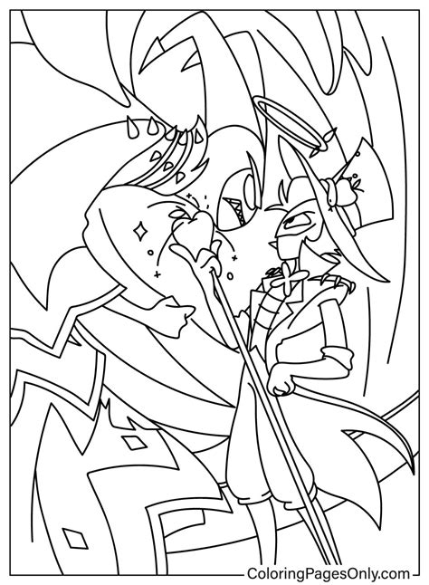 P Ginas Para Colorear De Hazbin Hotel Coloringpagesonly