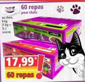 Offre 60 Repas Pour Chats Whiskas Chez Norma