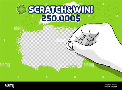 Illustration Of Hand Scratching With Scratch Game Coin Scratch Card