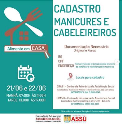 Assist Ncia Social Cadastra Manicures E Cabeleireiros Para O Projeto