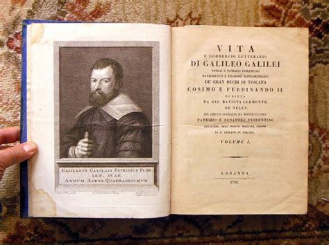 Galileo Two Volume Set Rare Important Italian Scientific