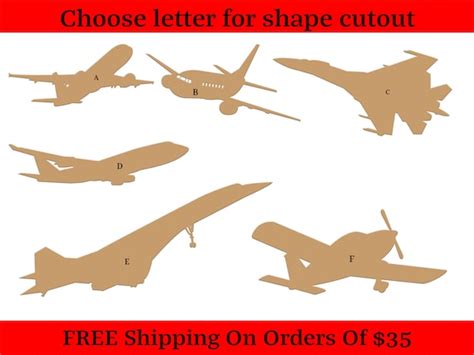 Printable Airplane Cutouts