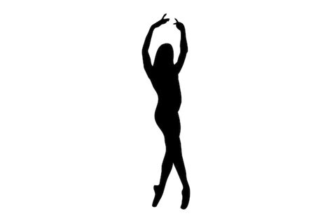 Premium Photo | Dance silhouette dancing person sketch shadow dancer art