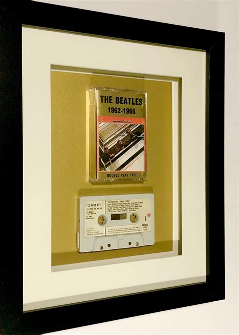 The Beatles '1962-1966' / 'the Red Album' Framed Tape Cassette - Etsy