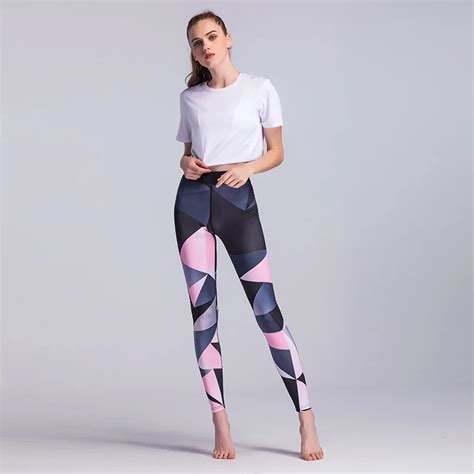 2018 Pattern Print Leggings Fitness Leggings For Women Sporting Elbows