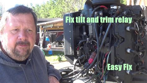 Evinrude 225 Hp Tilt And Trim Relay Fix Youtube