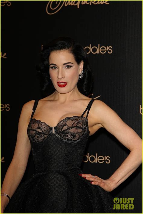 Dita Von Teese Shows Off New Lingerie Line At Bloomingdale S Launch