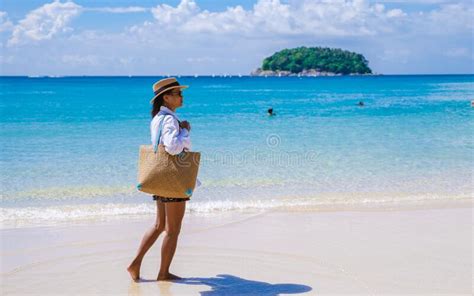 Kata Beach Phuket Thailand on a Sunny Day Stock Image - Image of seascape, karon: 263134421