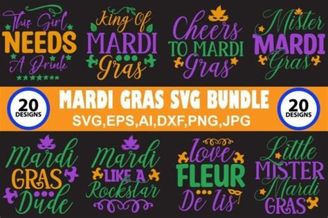 Mardi Gras Svg Bundle Vol Bundle Creative Fabrica