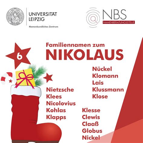 Universität Leipzig Türchen 6 Familienname NIKOLAUS