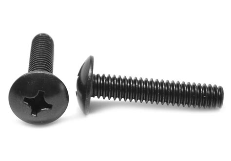 8 32 X 34 Ft Coarse Thread Machine Screw Phillips Truss Head Low Carbon Steel Black Oxide