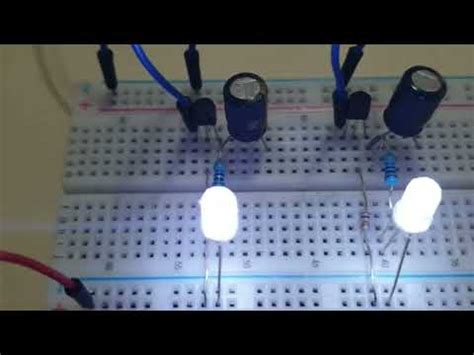 How To Make A Simple LED Flashing Circuit YouTube