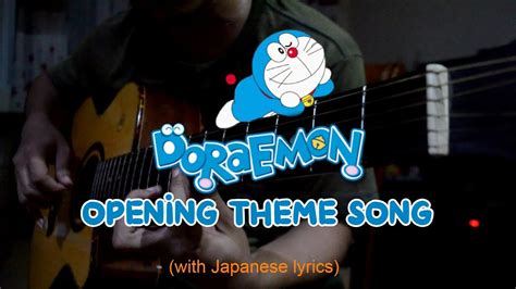 Doraemon Opening Theme Song With Japanese Lyrics Guitar