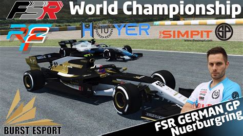 RFactor 2 Formula SimRacing FSR World Championship Race 7