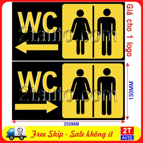 Logo Sticker Tem D N Bi N Ch D N H Ng I Nh V Sinh H Ng I Wc