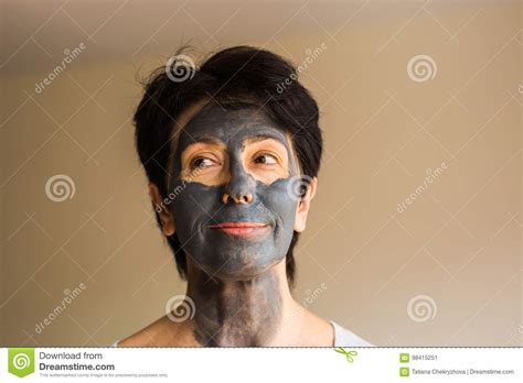 Beautiful Woman With Facial Mask Cosmetology Spa Skin Care And