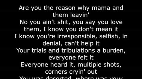 U By Kendrick Lamar Full Songlyrics Youtube