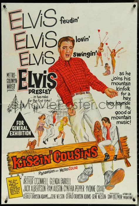 EMoviePoster Image For 6j0336 KISSIN COUSINS Aust 1sh 1964