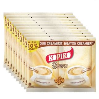 SOLD PER BOX KOPIKO BLANCA Twin Pack 3 IN 1 Creamy Coffee Mix 58gx120