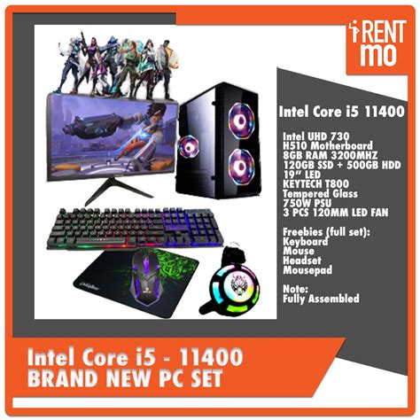 Intel Core i5 11th Gen PC Set Brand New - Buy, Rent, Pay in Installments
