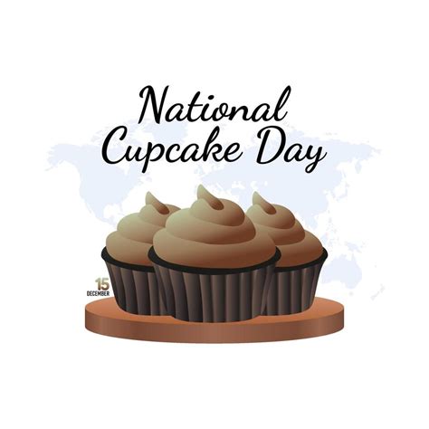 vector graphic of national cupcake day good for national cupcake day ...