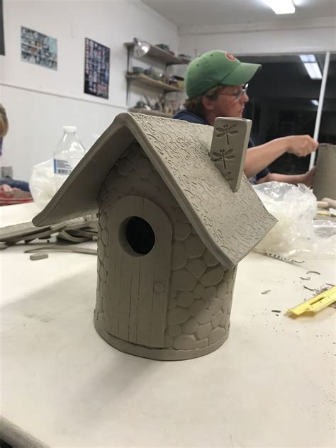 Clay bird house pottery houses – Artofit