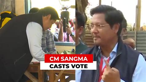 Meghalaya Polls Cm Conrad Sangma Casts Vote Says Party Is Fighting On